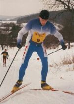 P�i dostate�n� sn�hov� pokr�vce po��d�me ka�dou zimu Bludovsk� skikros - Pavel Vo�ick� na trati (�nor 2000)